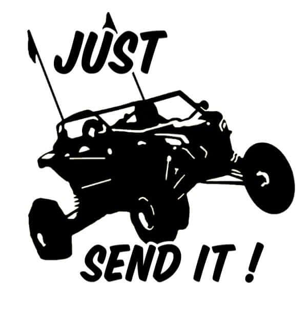 JUST SEND IT Vinyl Decal 5x6 Can-am x3 – DOWN4DIRT