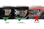 FORD F-150 (21-23): XB LED HEADLIGHTS PAIR LF498-A AMBER