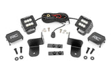LED Light Kit | Rear Mount | 2" Black Pair | Flood | Polaris Ranger XP 1000