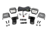 LED Light Kit | Rear Mount | 2" Chrome Pair | Wide Angle | Polaris Ranger XP 1000
