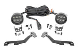 LED Light Kit | Ditch Mount | Black Series Round | 3.5 Inch | Amber DRL | Ram 1500 (19-25)