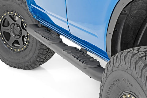 Oval Nerf Step | 4-Door | Black | Ford Bronco 4WD (2021-2025)