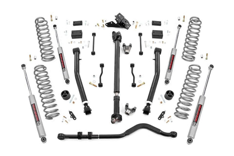 3.5 Inch Lift Kit | Adj Lower | FR D/S | Jeep Wrangler Unlimited 4WD (18-23)