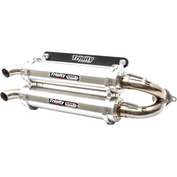 Stage 5 Slip-On Dual Muffler - Aluminum