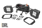 2 Inch Chrome Series LED Light Pods | Flush Mount | Amber DRL