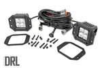 2 Inch Chrome Series LED Light Pods | Flush Mount | Cool White DRL