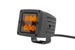 2 Inch LED Light Pods | Spot Beam | Amber Lens | Square