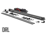 30 Inch Black Series LED Light Bar | Single Row | Cool White DRL