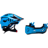 2-in-1 Full Face Helmet - Blue - Medium