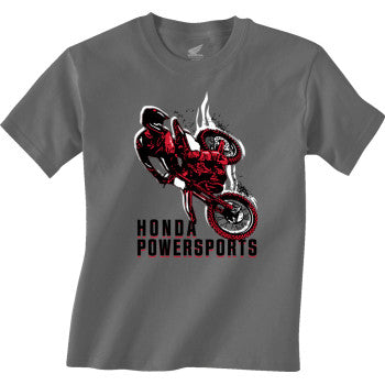 Youth Honda Rider T-Shirt - Charcoal - Large