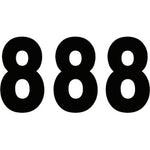 Mini Pro Number 8 - Black - 5"