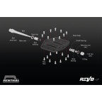 Revo-F Pedals - Flat - Black