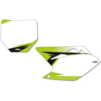 Graphic Number Plates - White/Green - KX250F