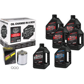 Twin Cam Synthetic 20W-50 Oil Change Kit - Chrome Filter