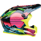 YOUTH F.I. HELMET - VAPORWAVE - MIPS - BLACK/PINK/YELLOW- LARGE