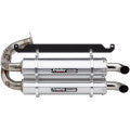 Stage 5 Slip-On Dual Muffler - Brushed Aluminum