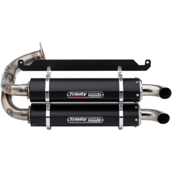 Stage 5 Slip-On Dual Muffler - Black