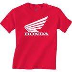 Youth Honda Wing T-Shirt - Red - XL
