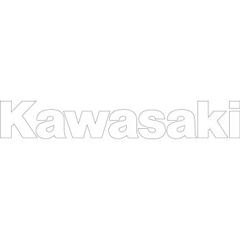 Kawasaki Decal - White - 3'