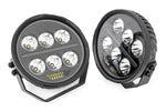 Black Series Halo LED Light Pair | White/Amber DRL | 6.5 Inch | Round