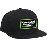 Youth Kawasaki Racing Snapback Hat - Black