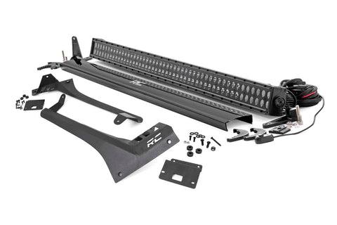 LED Light Kit | Windshield Mount | 50" BLK Dual Row | Jeep Gladiator JT/Wrangler JL (18-25)