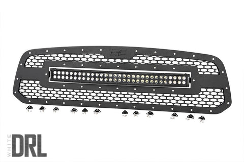 Mesh Grille | 30" Dual Row LED | Black | White DRL | Ram 1500 2WD/4WD (13-18 & Classic)