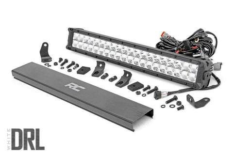 20 Inch Chrome Series LED Light Bar | Dual Row | Cool White DRL