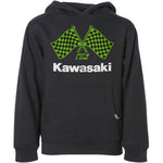Youth Kawasaki Finishline Hoodie - Black - Medium