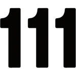 Mini Pro Number 1 - Black - 4"