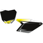 Graphic Number Plates - Black/Yellow - RMZ250