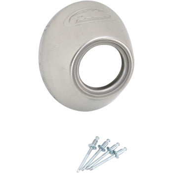 End Cap - Stainless Steel - Slash Cut - PC4/Q4
