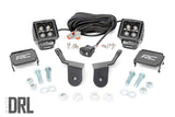 LED Light Kit | Cage Mount | 2" Black Pair | White DRL | Honda Pioneer 1000-5