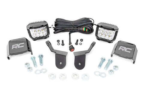 LED Light Kit | Cage Mount | 2" Chrome Pair | Wide Angle | Honda Pioneer 1000-5