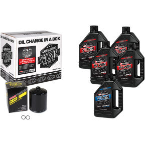 Sportster Synthetic 20W-50 Oil Change Kit - Black Filter