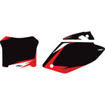 Graphic Number Plate - Black/Red - CRF