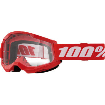 STRATA 2  JUNIOR GOGGLES - RED - CLEAR