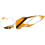 Graphic Number Plates - White/Orange - SX/XC