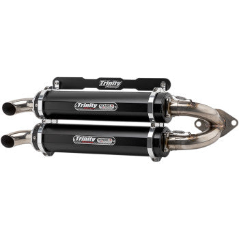 Stage 5 Slip-On Dual Muffler - Black