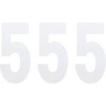 FX Number 5 - White - 6"