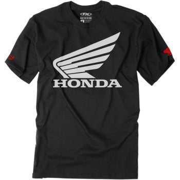 Youth Honda Big Wing T-Shirt - Black - Large