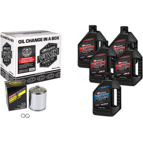 Sportster Synthetic 20W-50 Oil Change Kit - Chrome Filter