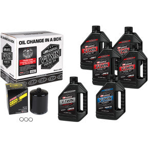 Twin Cam Synthetic 20W-50 Oil Change Kit - Black Filter