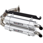 Stage 5 Slip-On Dual Muffler - Brushed Aluminum