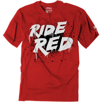 Youth Honda Splatter T-Shirt - Red - Large