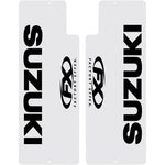 Fork Shield Decal - Upper - Suzuki - Black