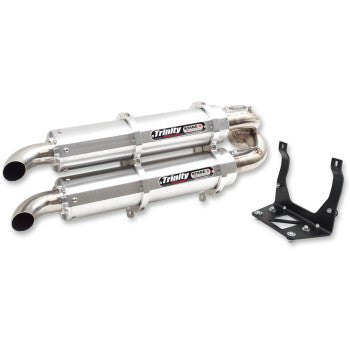 Stage 5 Slip-On Dual Muffler - Aluminum