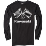 Kawasaki Finish Line Long-Sleeve T-Shirt - Black - Medium