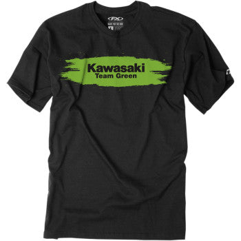 Youth Kawasaki Team Green T-Shirt - Black - XL