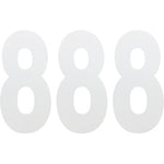 FX Number 8 - White - 6"